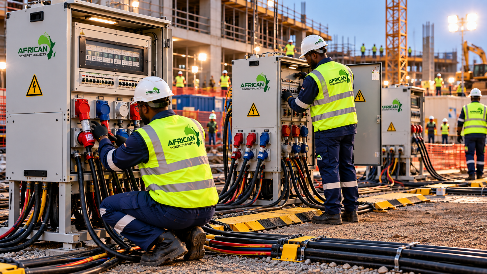 Temporary DB board and cable hire for construction site power distribution